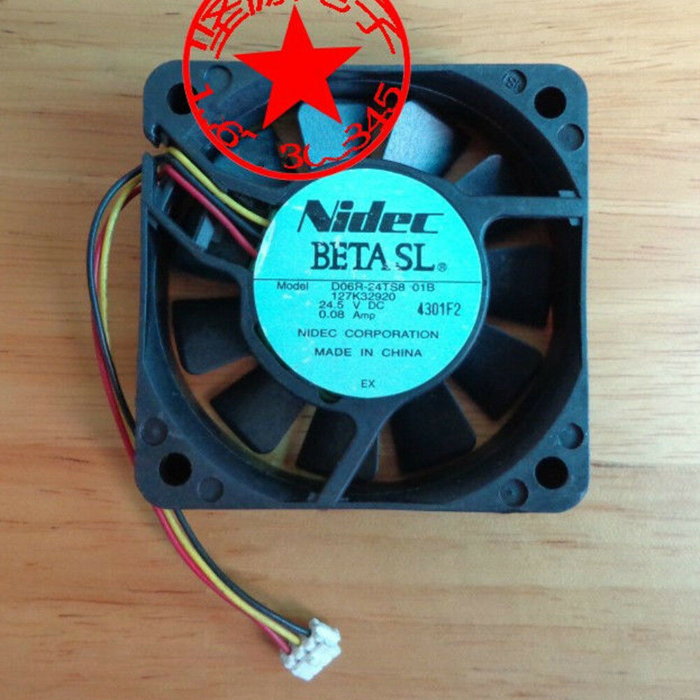 For 1pcs Nidec D06R-24TS8 24.5V 0.08Amp 6CM fan