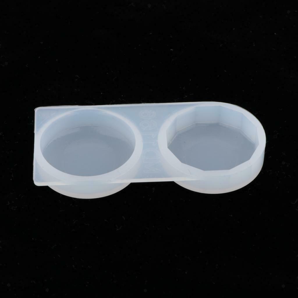 Round faceted silicone mold for pouring epoxy clay plaster of paris craft mold