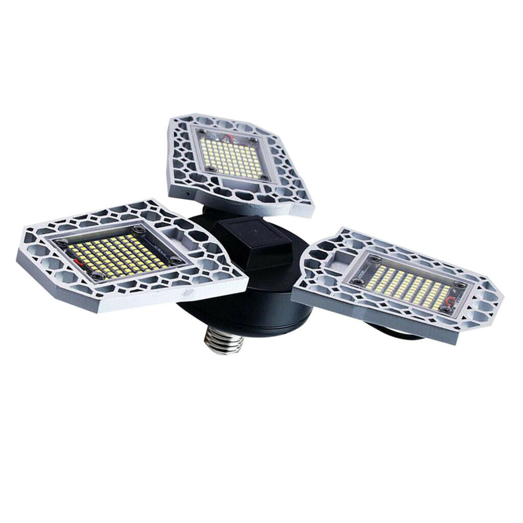 60W Garage Ceiling Lights 7200LM Folding LED Sensing Control Workshop Light Lamp