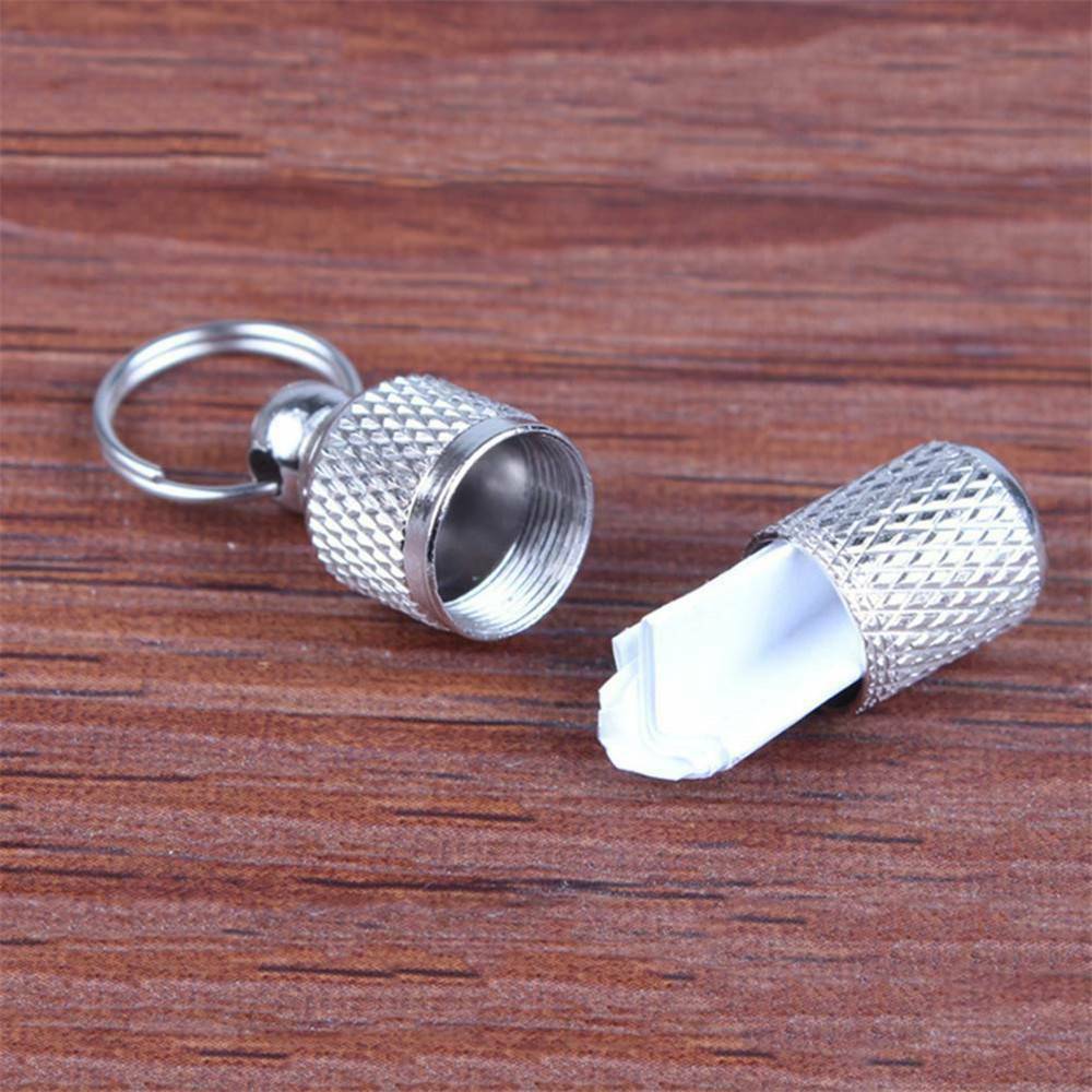 2PCS Anti-Lost Pet Dog Cat Puppy ID Address Name Label Tag Barrel Tube Collar ~