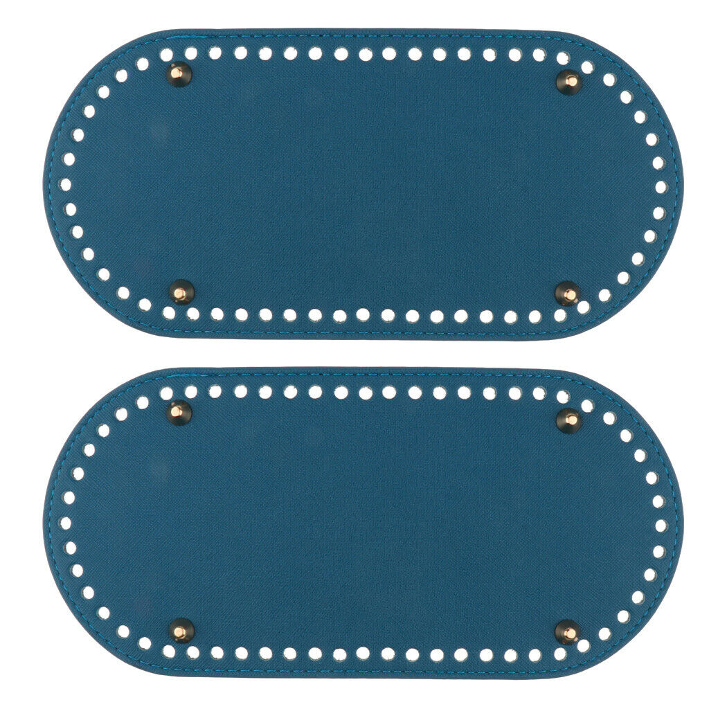 2 Pack Hand DIY Crochet Bags Bottom Insert Pad Shaper Nail Cushion with 60 Holes