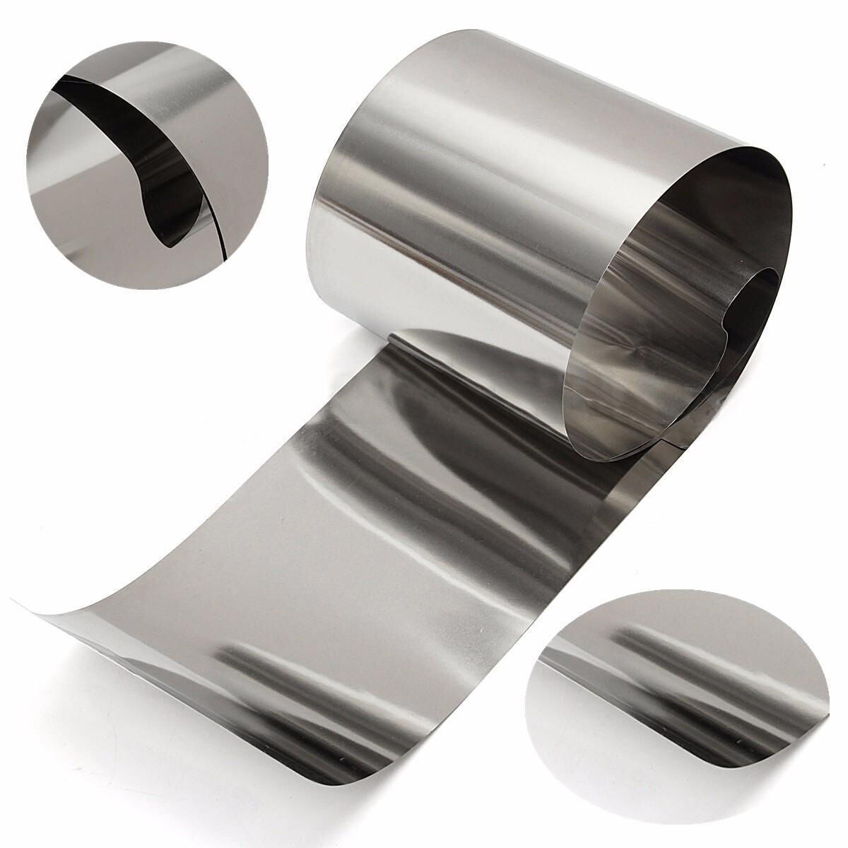 Stainless Steel Fine Thin Plate Sheet Rust Resistance Foil 0.01mm x 100mm x 1m