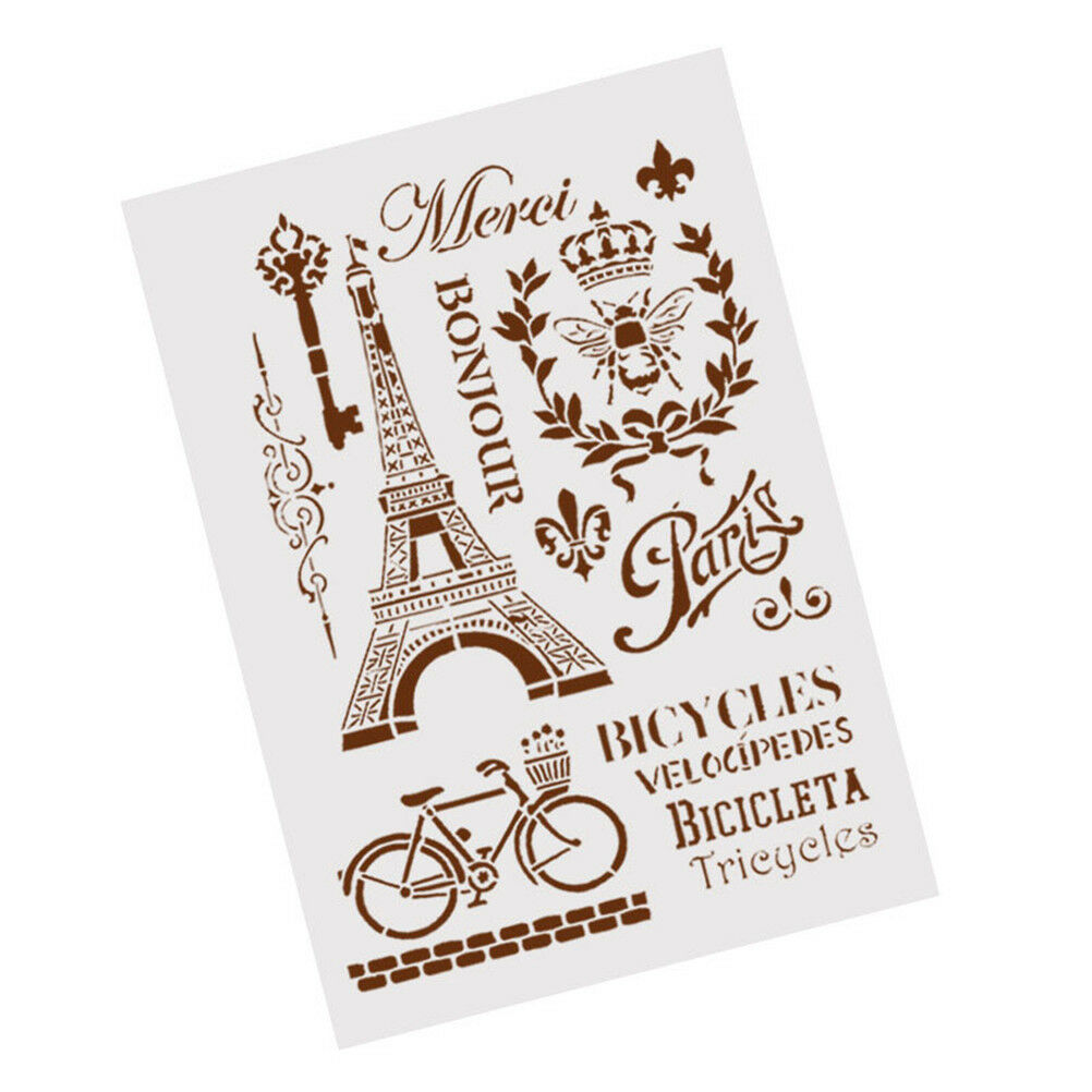tower bicycle layering stencils for wall painting scrapbooking stamp albu.l8