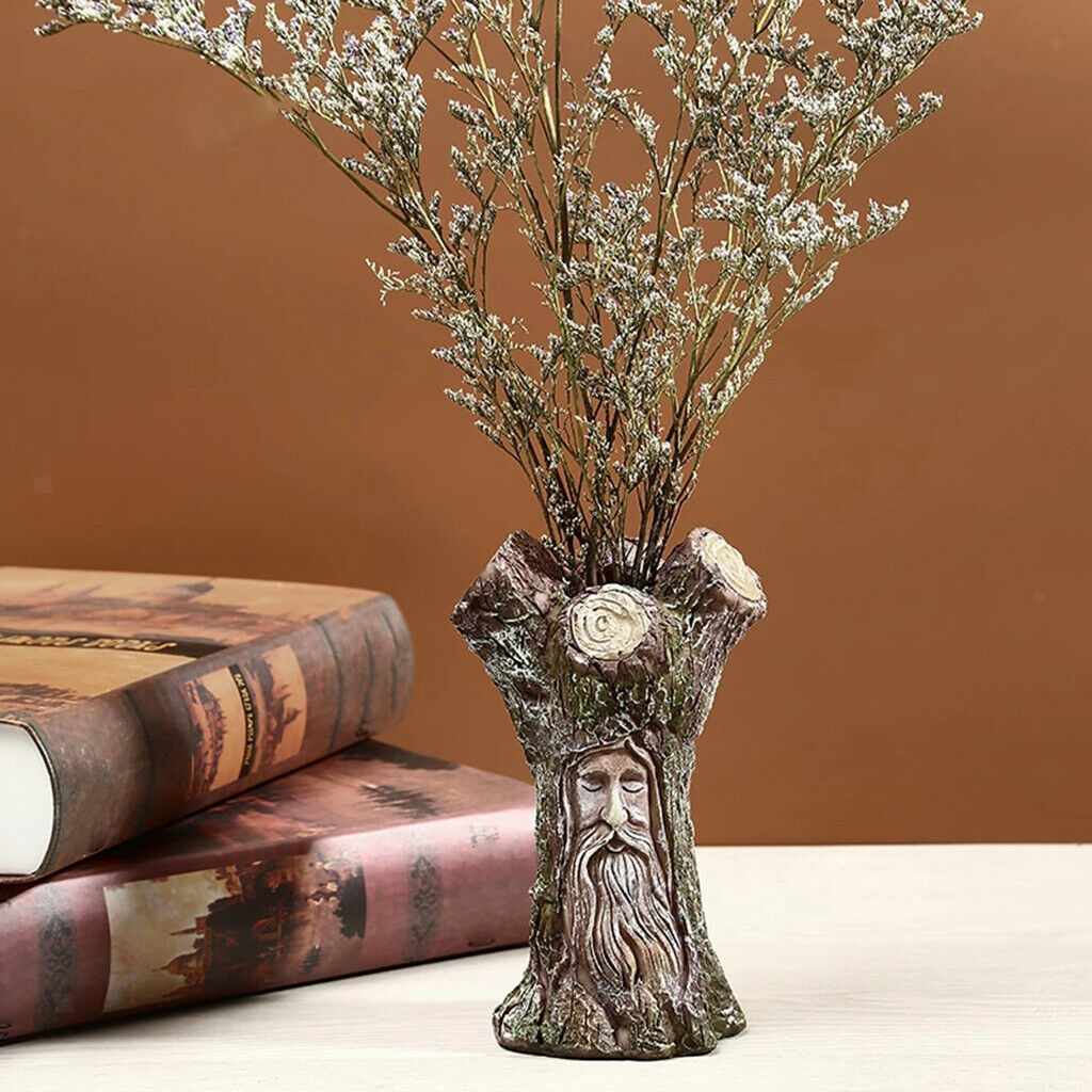 Creative Ancient Tree Flower Pot Planter Dried Flowers Vase Decorative