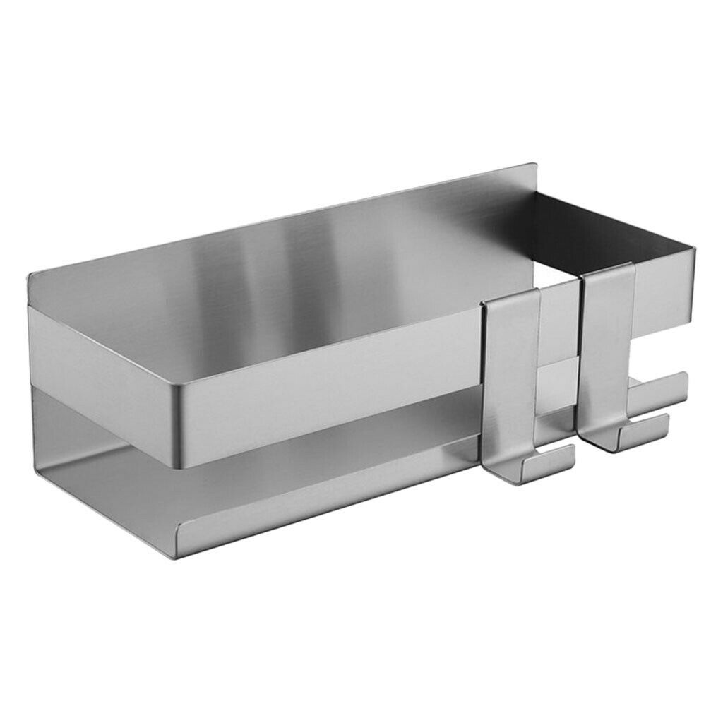 Bathroom Shelf Kitchen Shelf Shower Shelf Basket Organizer with 2 Hooks