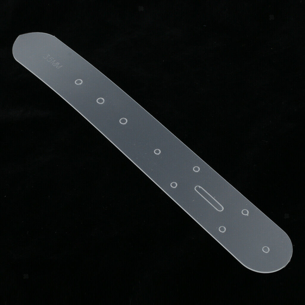 Clear Belt Buckle Holes Template Leather Punching Craft Module DIY Tool 40mm