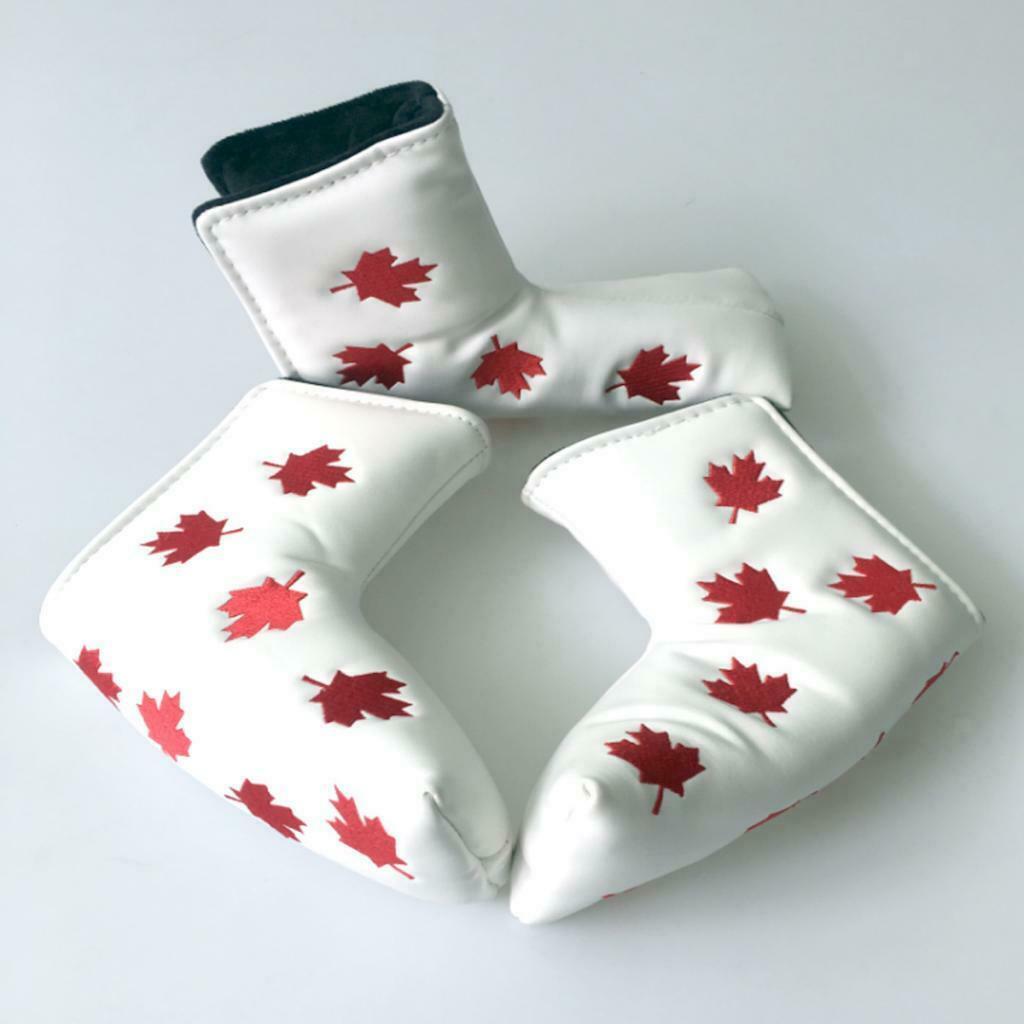 Golf Blade Putter Headcover Magnetic White Ball Stamp Stamper Keepsake Gift