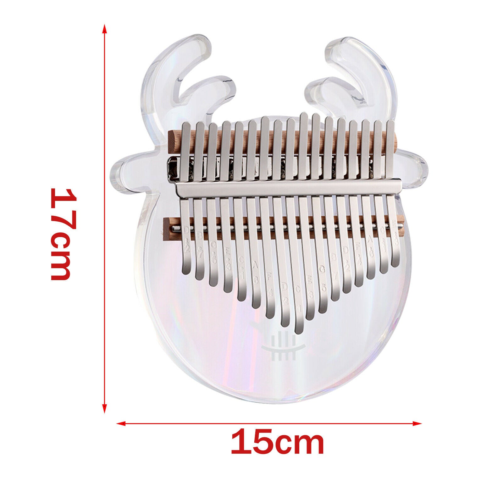 Cute Kalimba Thumb Piano 17-key Animal-shaped for Beginner Rainbow Deer