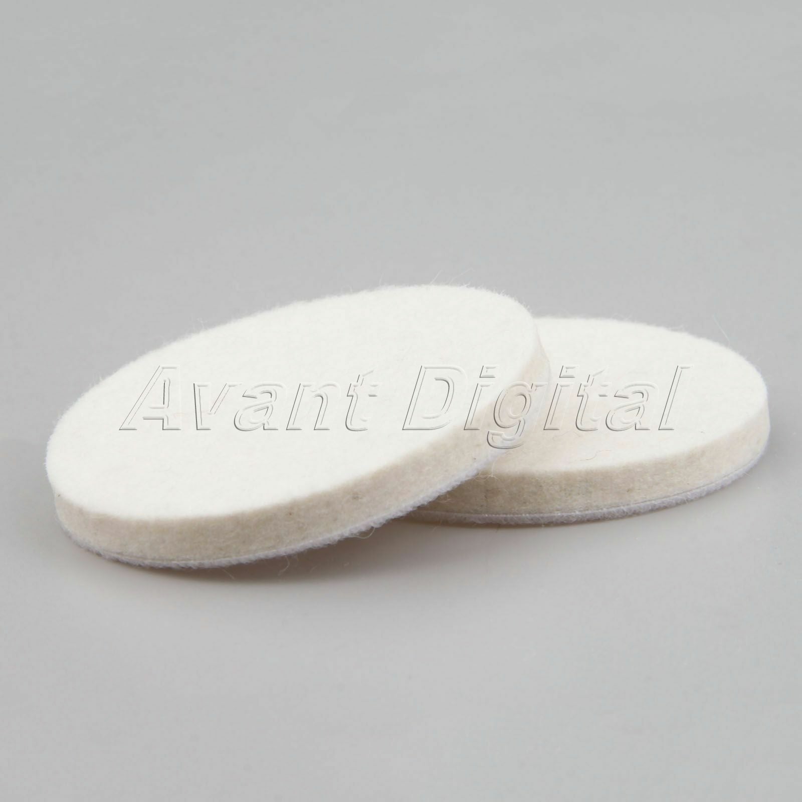 2Pcs 75mm White Car Polishing Buffing Wheel Wool Felt Polisher Disc Pad Round