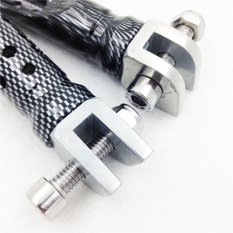 Billet Aluminum Racing Front Carbon Foot Pegs For 98-02 YAMAHA YZF R1 R6