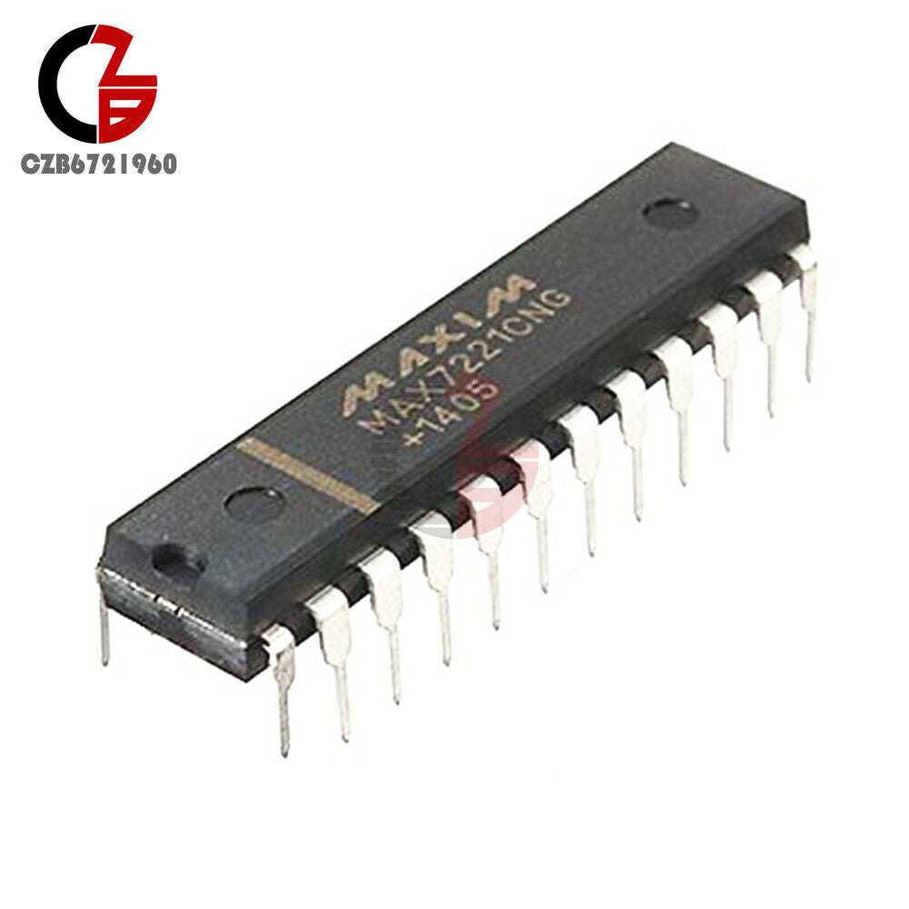 1PCS MAX7221CNG MAX7221 8-Digit LED Display Driver IC DIP-24