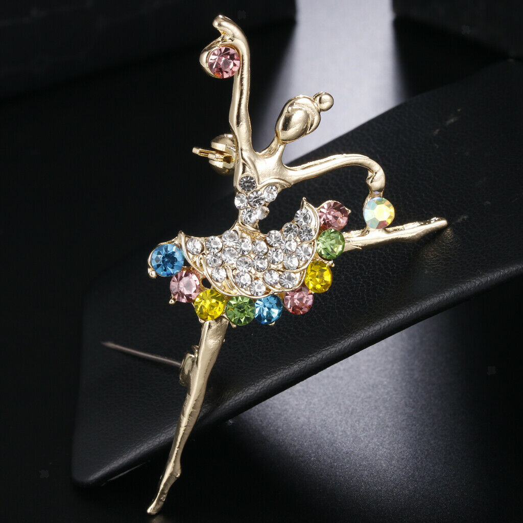 Ballet Dancing Girl Brooch Pin For Women Fashion Jewelry Gift