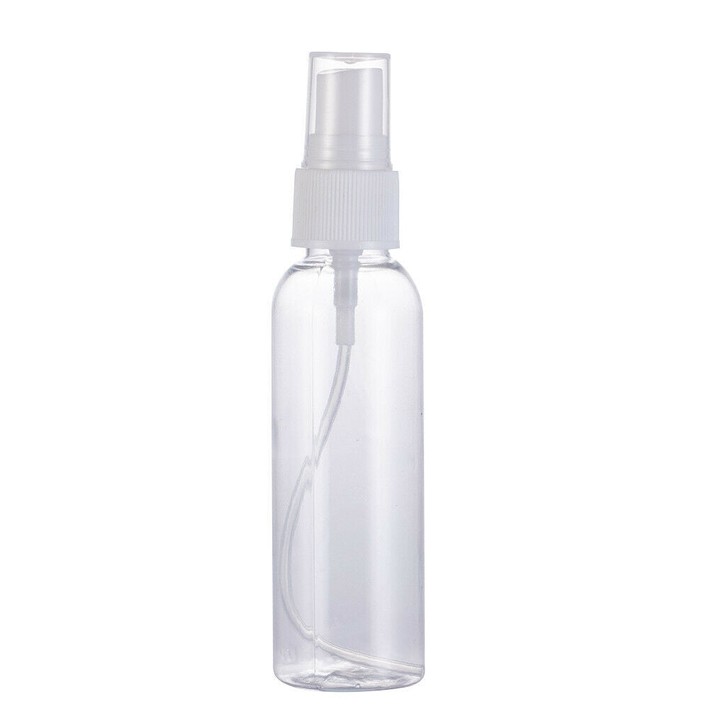 5 Pcs/Set 60ml 2OZ Travel Transparent Plastic Empty Spray Bottle Reuse US