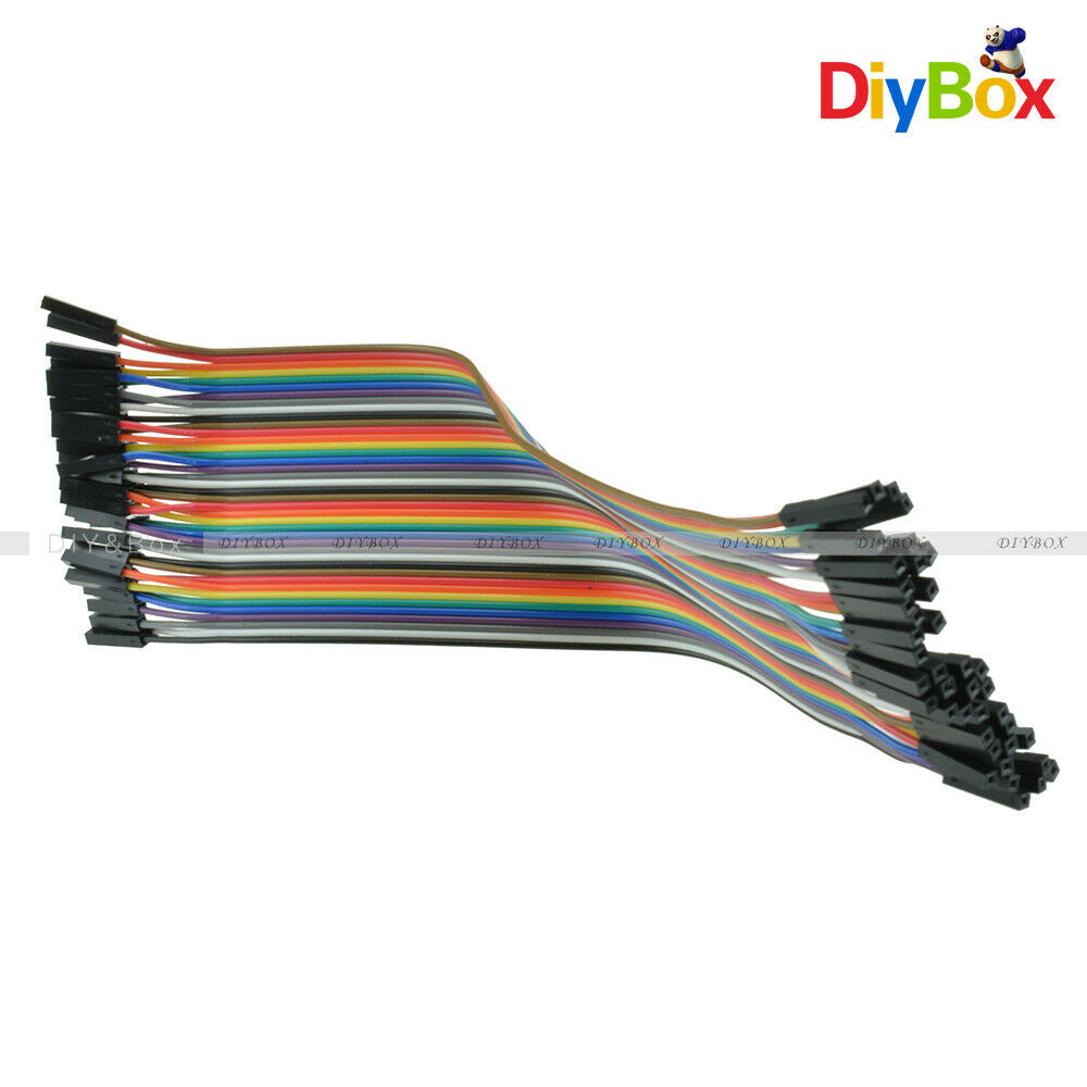 80PCS Dupont Cables Wire 1p-1p pin 2.54mm 20cm Female to Female Connector Line