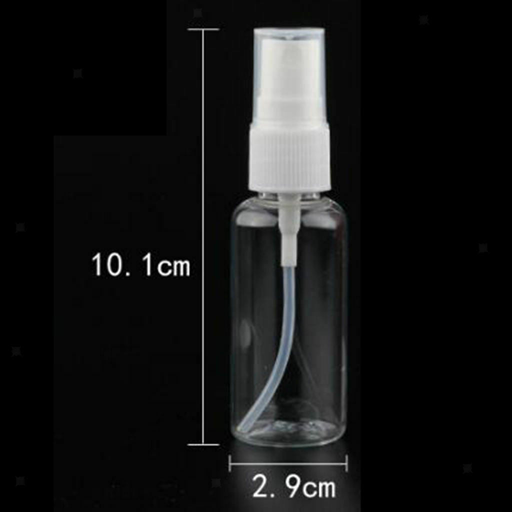 50Pcs Mini Transparent 30ML Spray Empty Bottle Atomizer Travel Bottles Pump