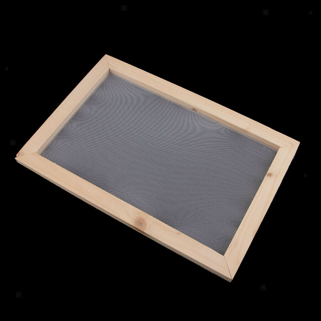 Wooden Paper Making Mould Frame Papermaking Screen for DIY Kids Crafts 20x30cm