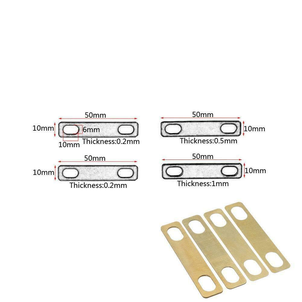 4x Replacement Heightening Gaskets Bass Brass Tool Guitars Neck Shim Connections