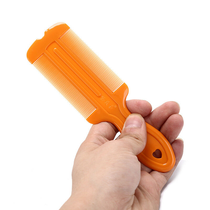 plastic handle double sided head lice comb hair combs lice flea nit hair c.l8