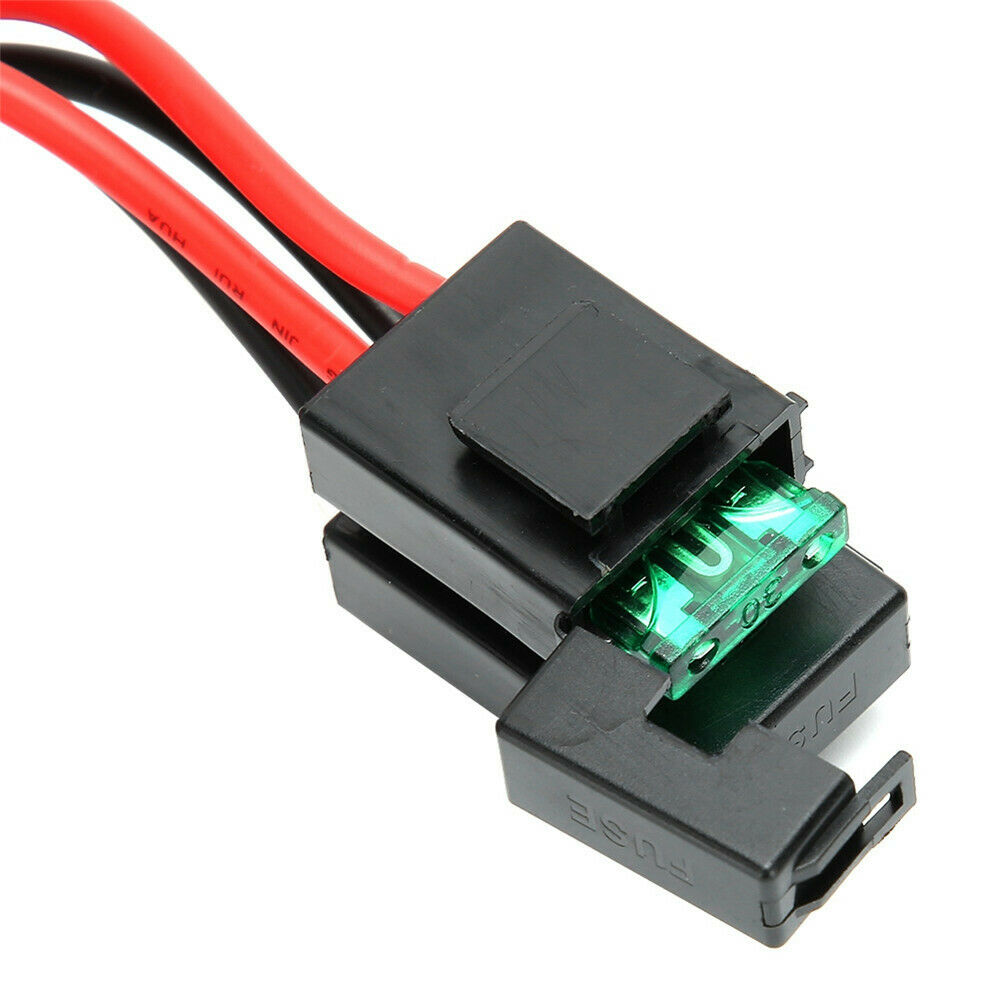 2pcs 1M 6pin Short Wave 30A Fuse Power Supply Cable Cord Line for Yaesu FT-857D