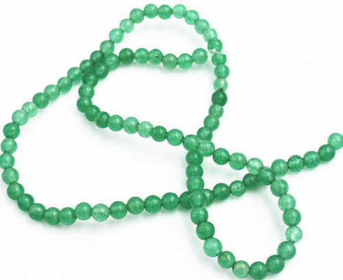 Wholesale 10pcs Natural 4MM green emerald Round Loose Bead Gem 15 "AAA
