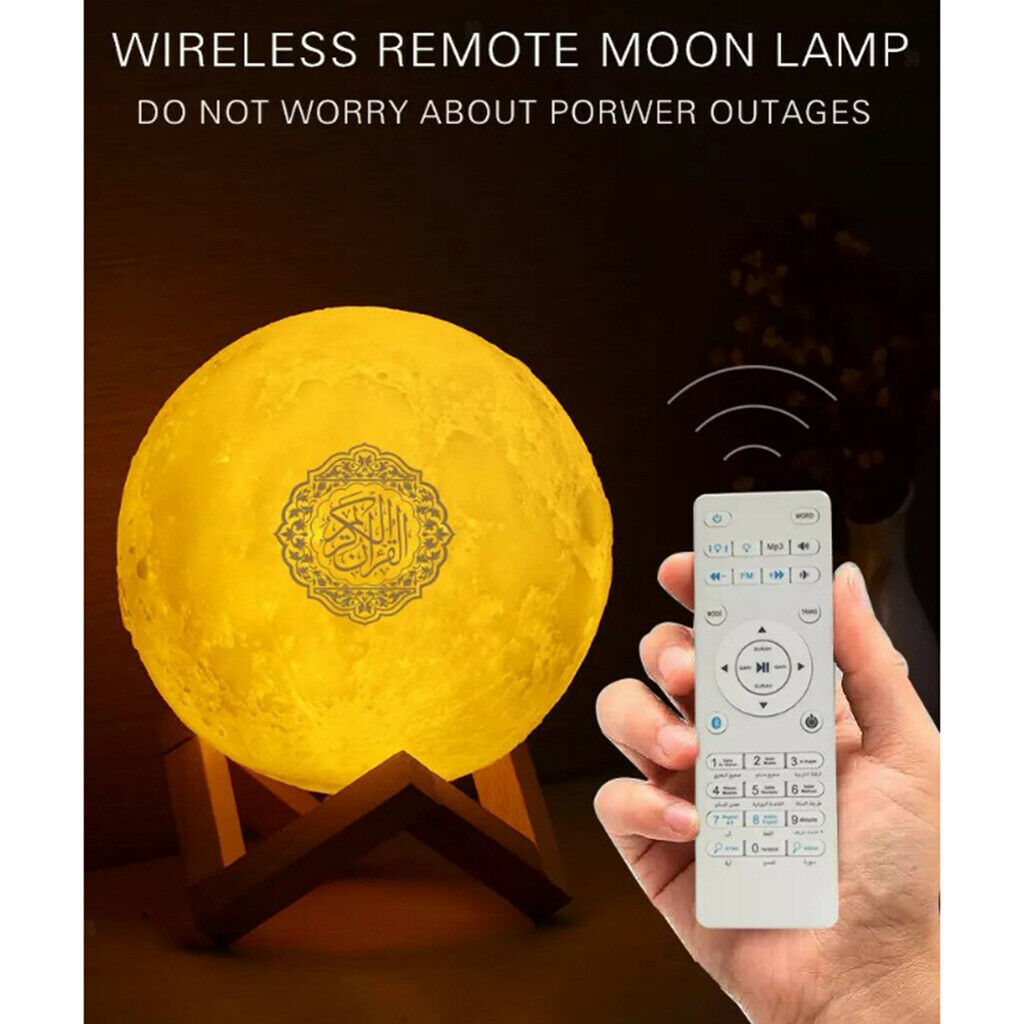 Novelty   Recite Bluetooth Speaker Colorful Moon Light Lamp with Remote