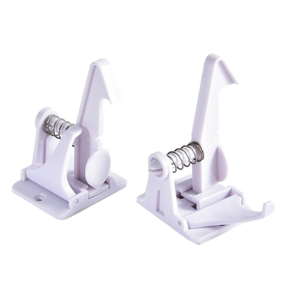 12-pack Children's Safety Cupboard Spring Locks Drawer Hidden Latch White