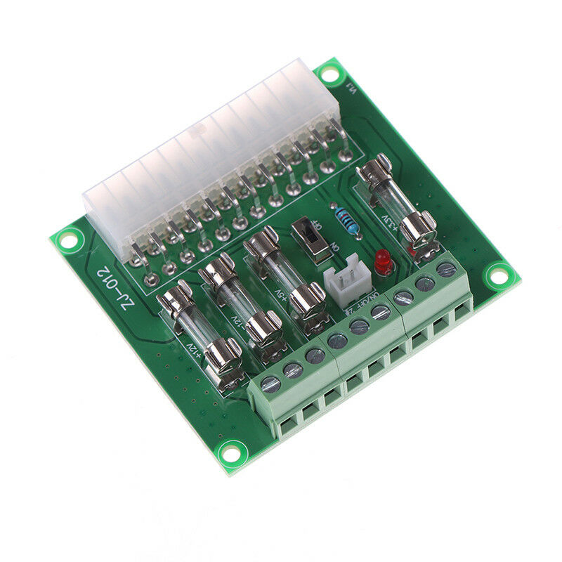 24/20-pin ATX computer pc power supply breakout board adapter extension modu.DD