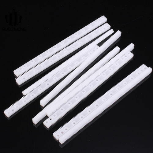 20Pcs Plastic Gear Rack 0.5 Modulus 125mmx7mmx4mm Gear Robot Parts White For DIY