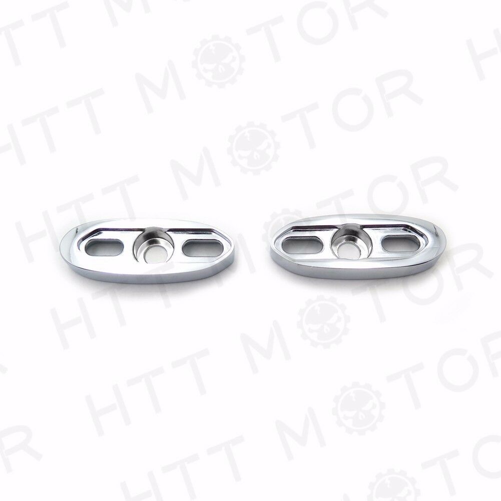 Chrome Motorcycle Mirror Block Off Mirror Base Mirror Plates 2.5" X 1"
