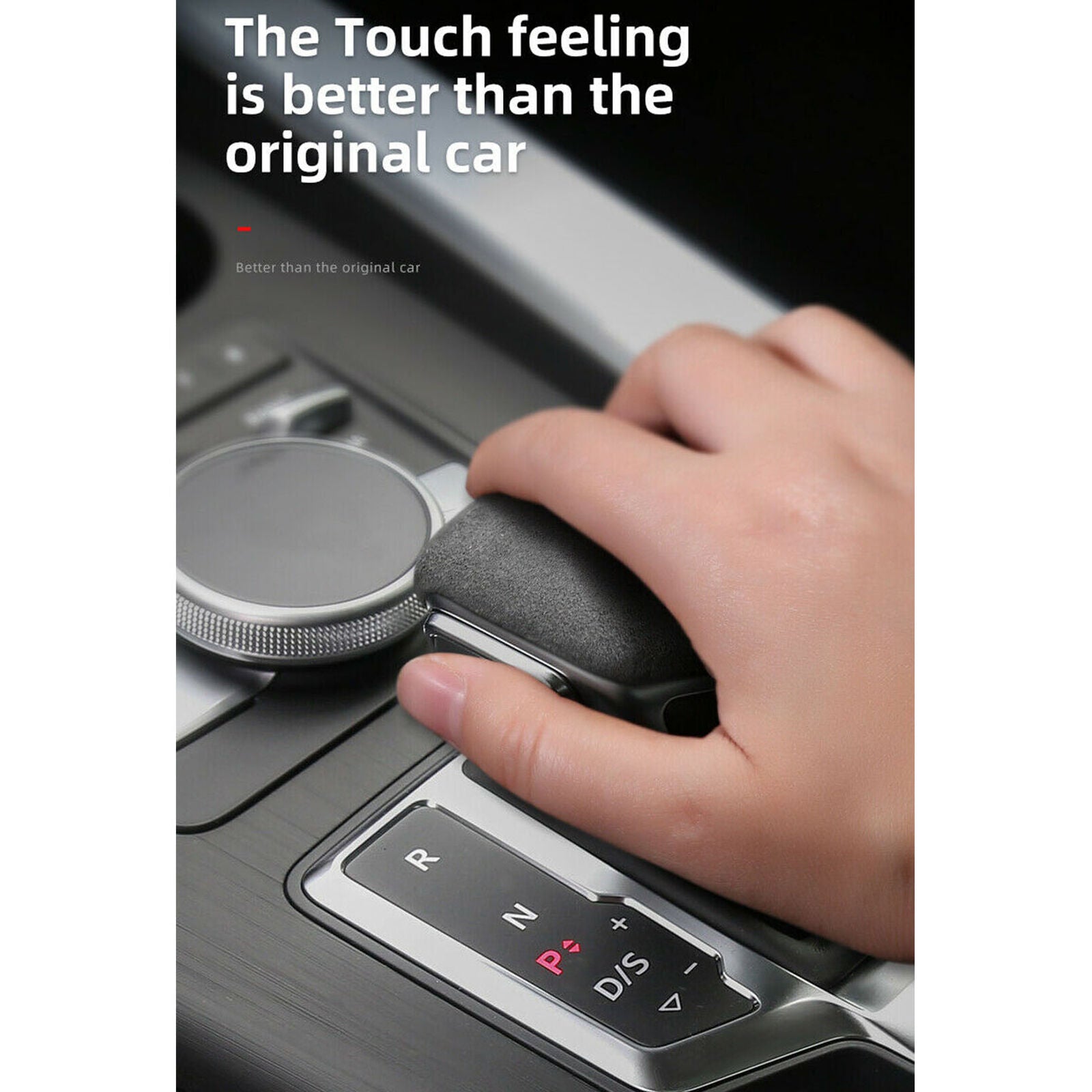 Gray Alcantara Suede Gear Shift Panel Cover For Audi A4 S4 S5 RS5 B9 A5 Q5 Q7