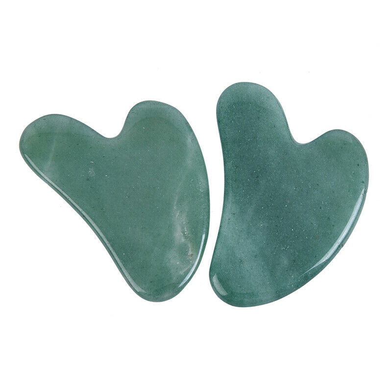Green Aventurine Stone Scraper Massage Skincare Tool Body Care SPA Gua Sh.l8