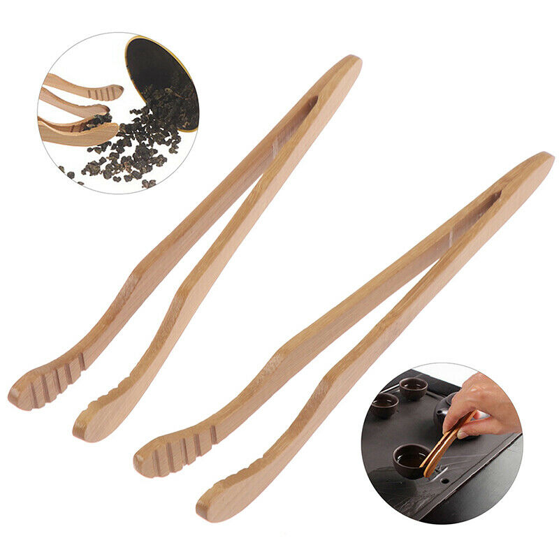 2pcs Practical Textured Bamboo Kongfu Tea Utensil Tweezers Plant Bonsai T.l8