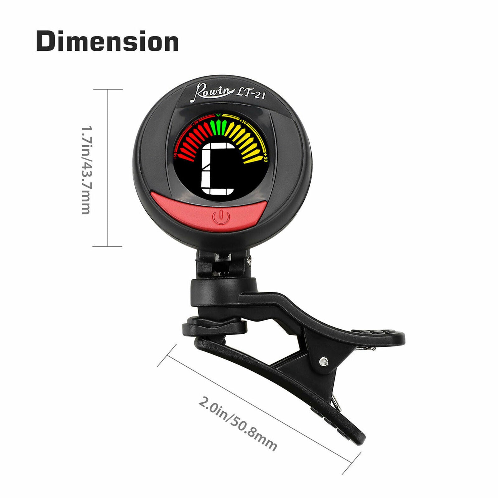 Chromatic LCD Clip-on Acoustic Electric Guitar Bass Ukulele Banjo Violin Tuner