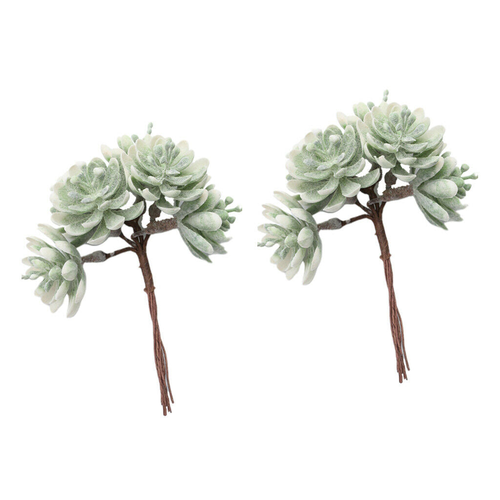 10pcs Pressed Dried Flowers Artificial Succulent Plants Wedding Party Decor