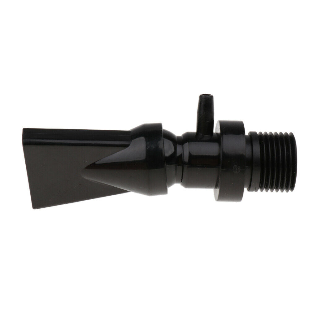 Aquarium Water Outlet Duckbill Return Tube End Free Turn Flow Black
