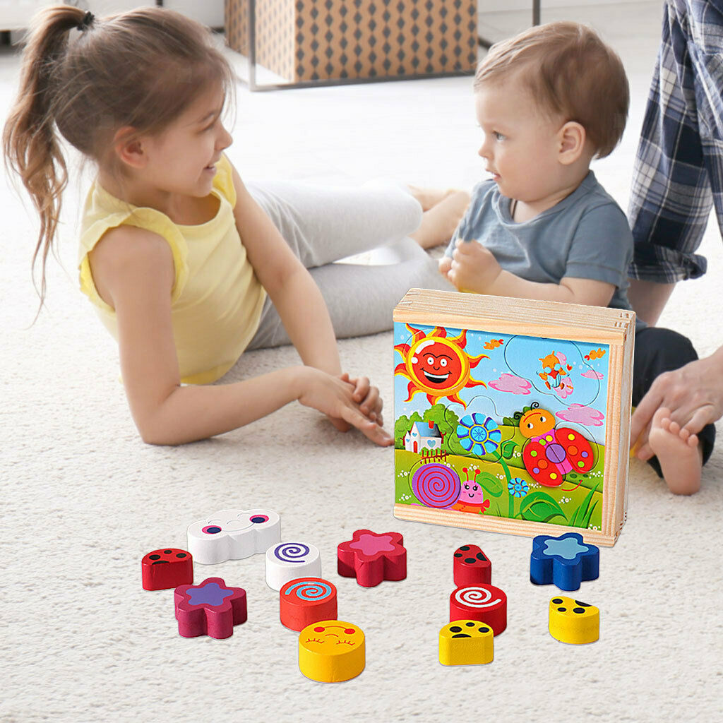 Colorful Puzzle Board Toys Shape Matching Weather Colors Development Game