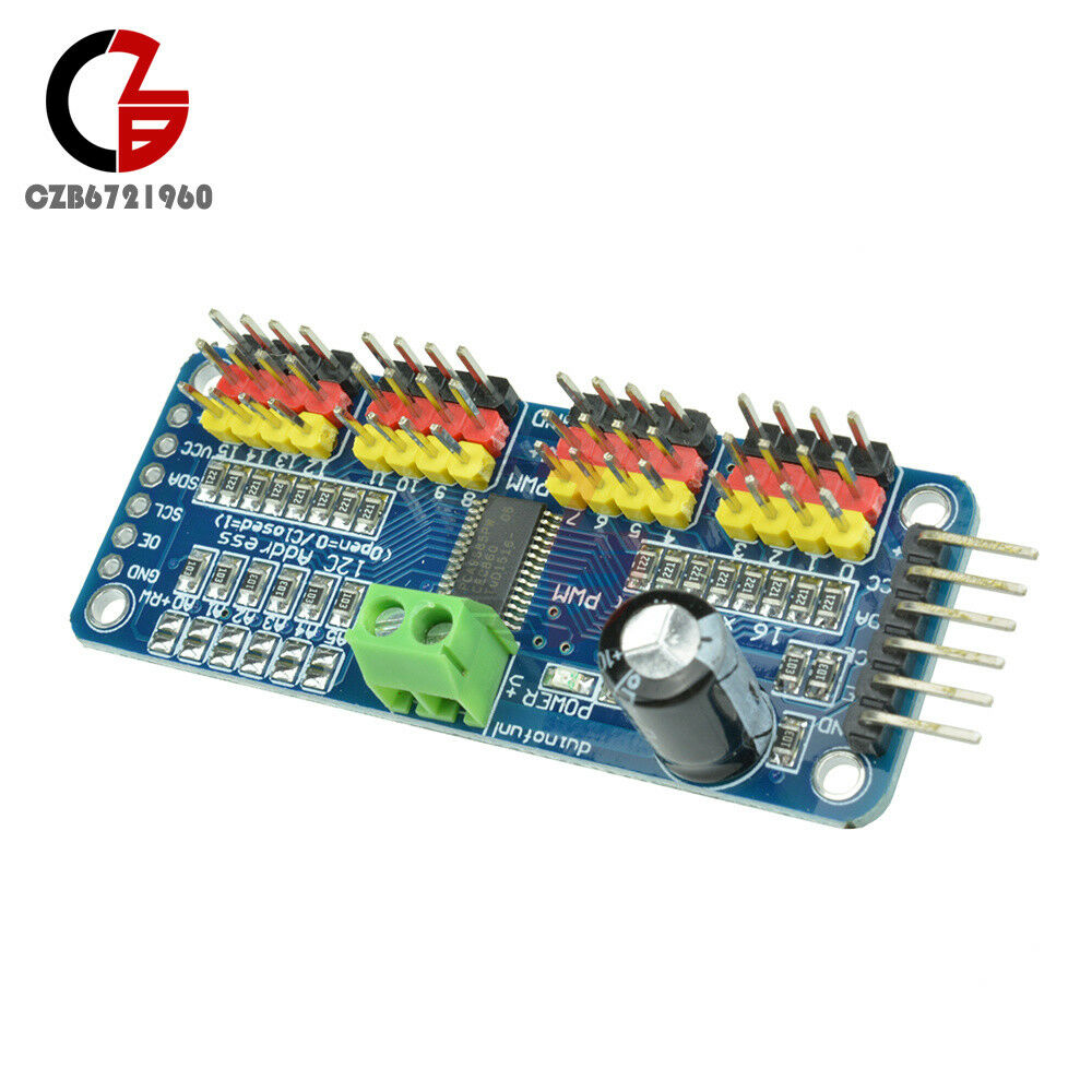 16 CH 12-bit PWM Servo Shield Driver-I2C interface-PCA9685 For Arduino Robot
