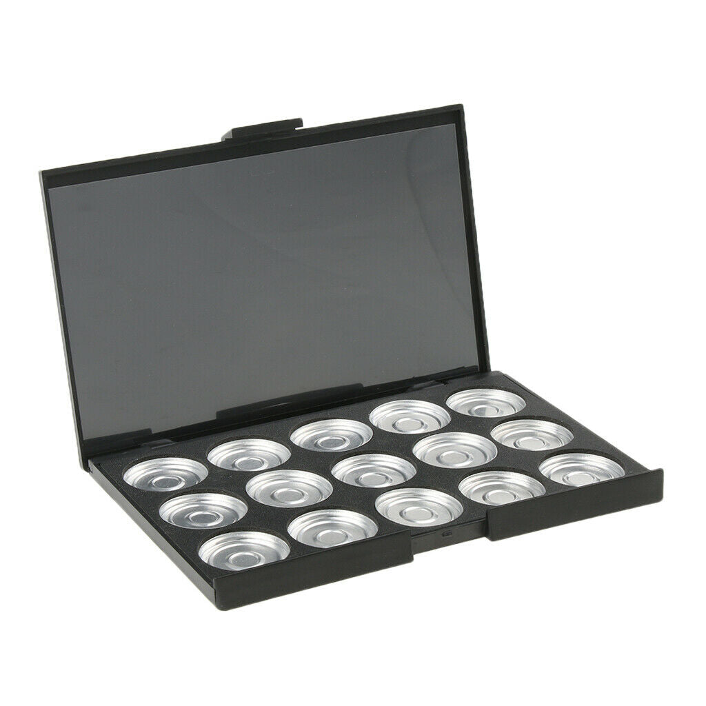 Empty Cosmetics Eyeshadow Blush Aluminum Palette Makeup Pans Black