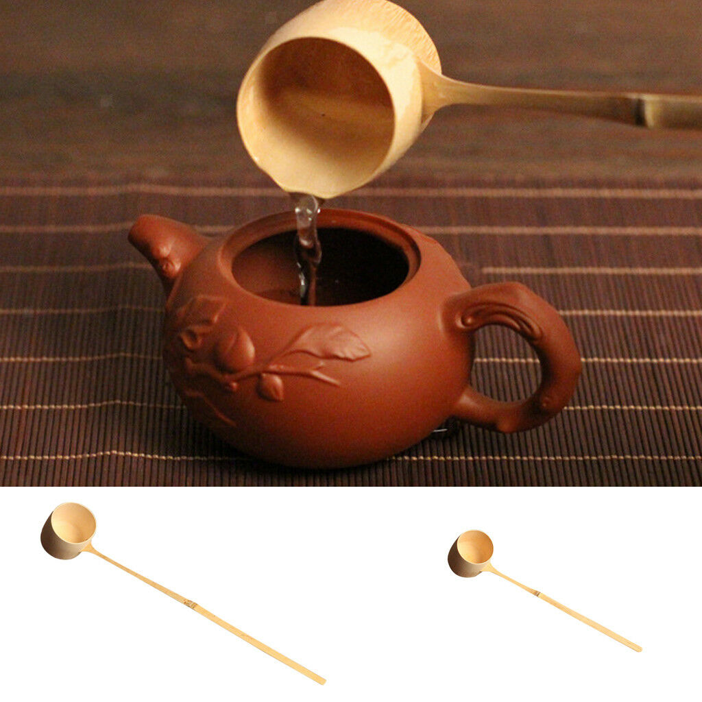 2x Bamboo Ladle Water Dipper Bailer Long Handle Spoon Japanese Tea Ceremony
