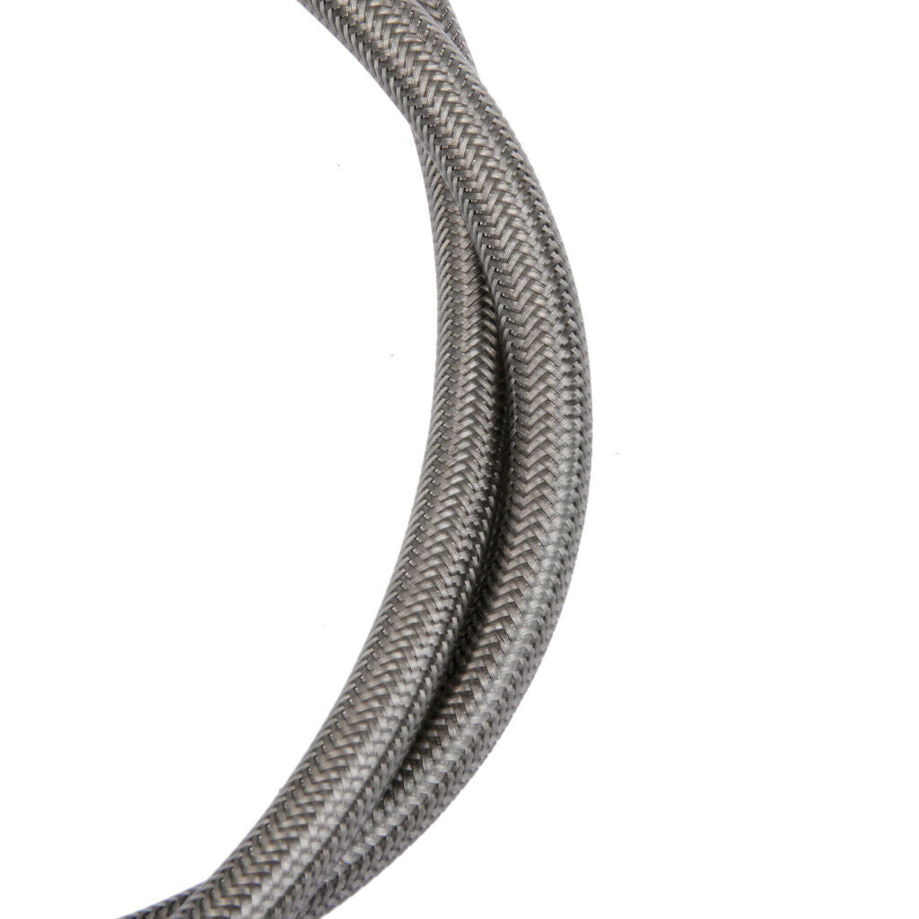 90cm Long Gray Metal Motorcycle Motorbike Brake Line Cable 10mm