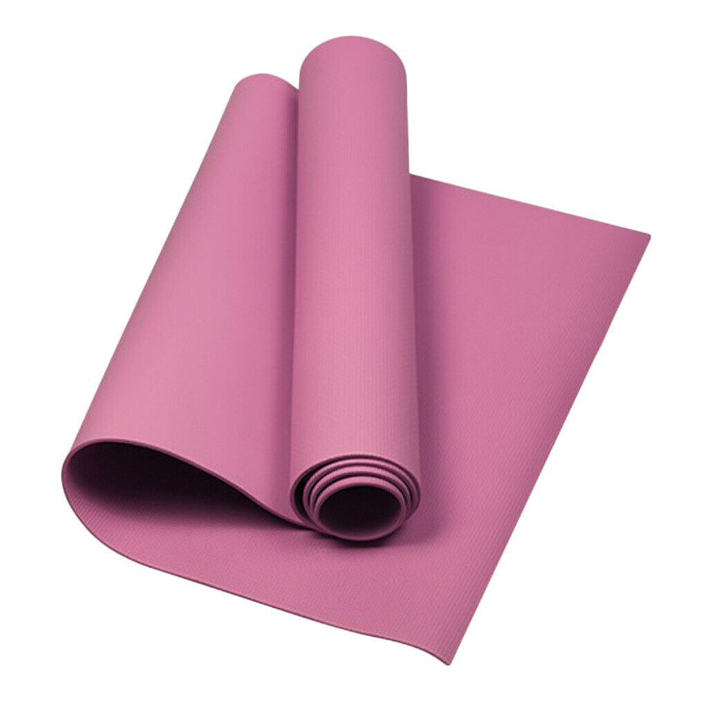 2pcs Non-Slip Thick Yoga Mat Gym Cushion Support for Pilates Camping Beach