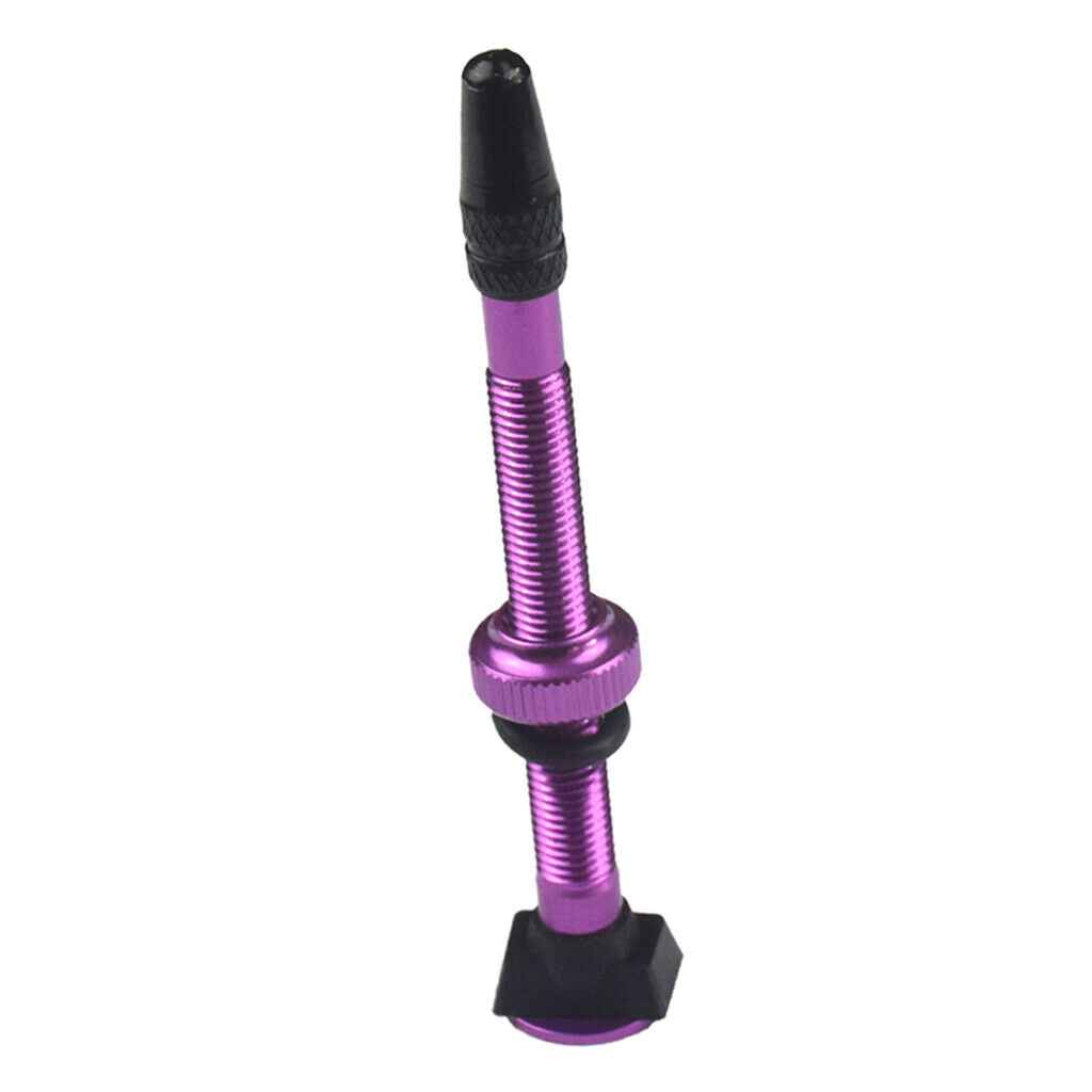 60mm New Purple Road Bike Tubeless Tires Presta Valves Core Vacuum-Nozzle