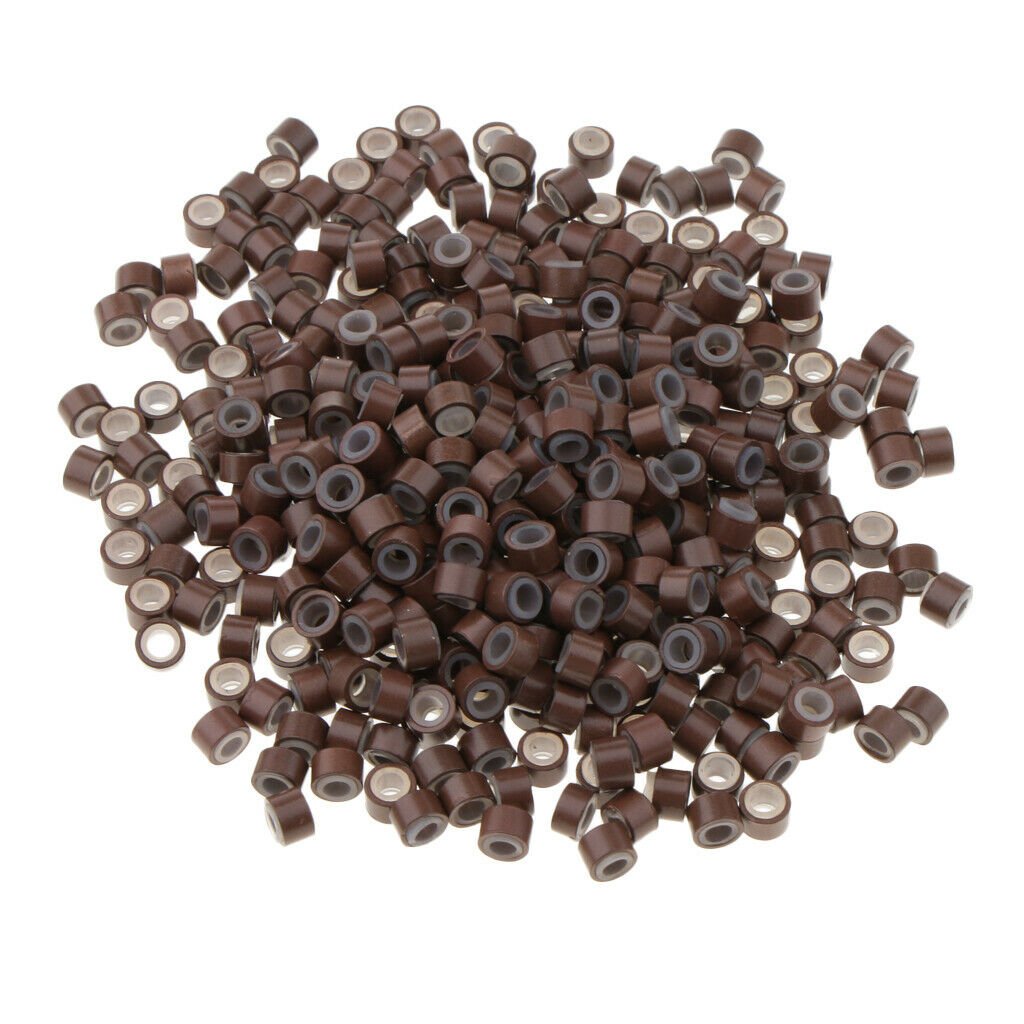 Microbead Rings 1000PCS Extension High Quality Silicone Lined 2 Colors