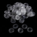Small Clear Rubber Bumpers (Set of 100) â€“ Door Stoppers Wall Protectors Rubber