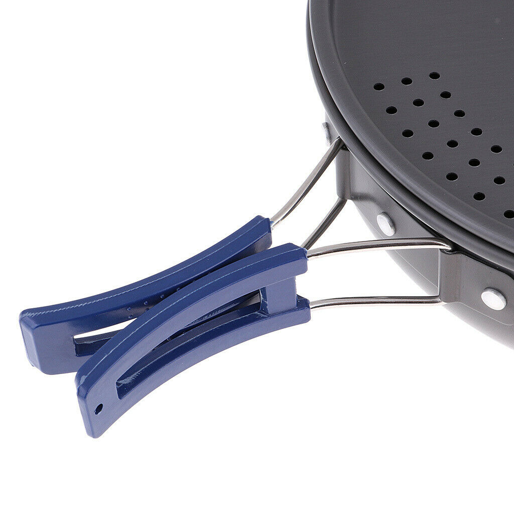 2-3 Person Camping Fry Pan Outdoor Portable Picnic Cooking Cookware with Lid
