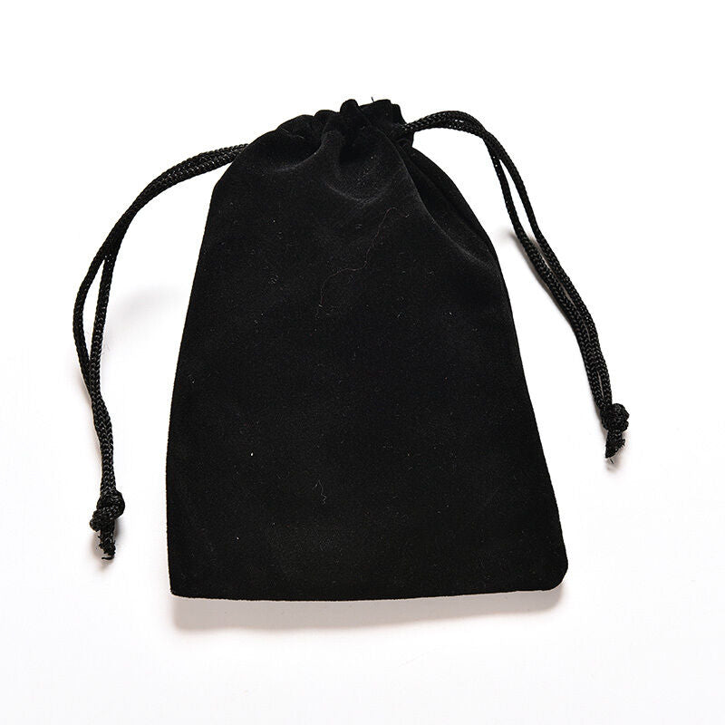 2X Jewelry Bag Black Velvet Necklace Ring Earrings Storage Bag Display Bag.l8
