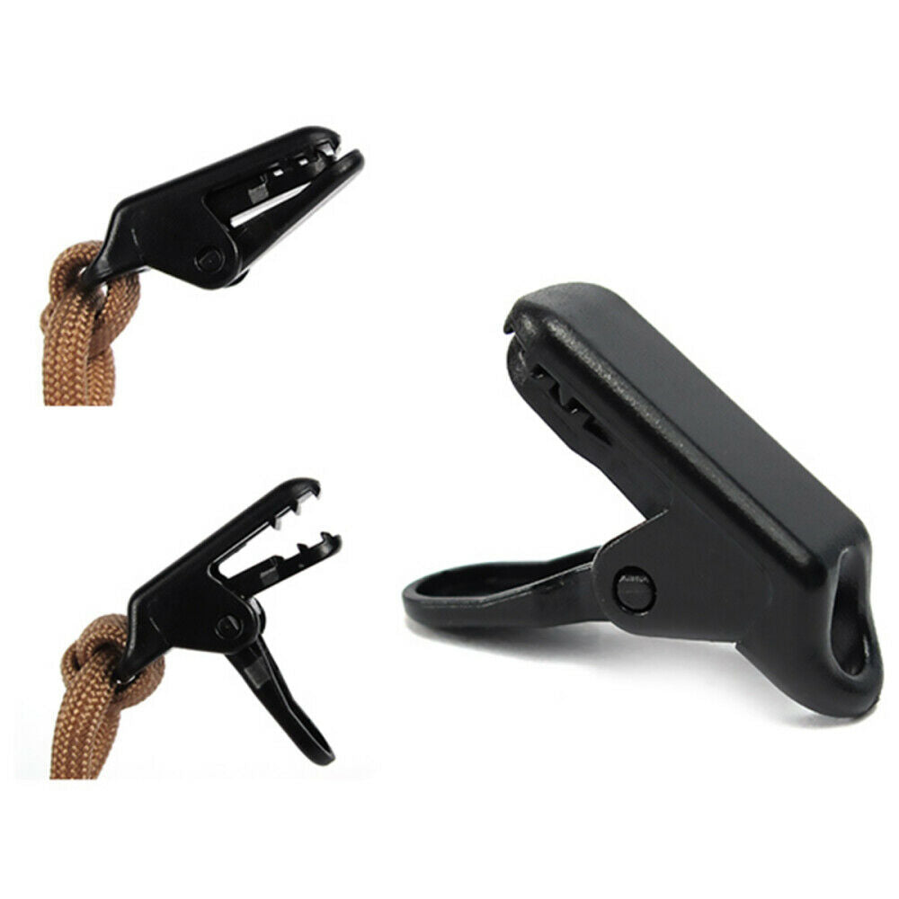 Outdoor Camping Tent Awning Tarp Clamp Snap Gripper Hangers Alligator Clip