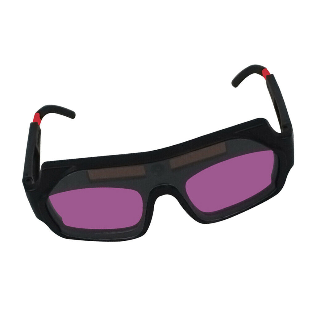 1 Pair LCD Solar Power Auto Darkening Welding Goggle, Anti-flog Eyes Safety