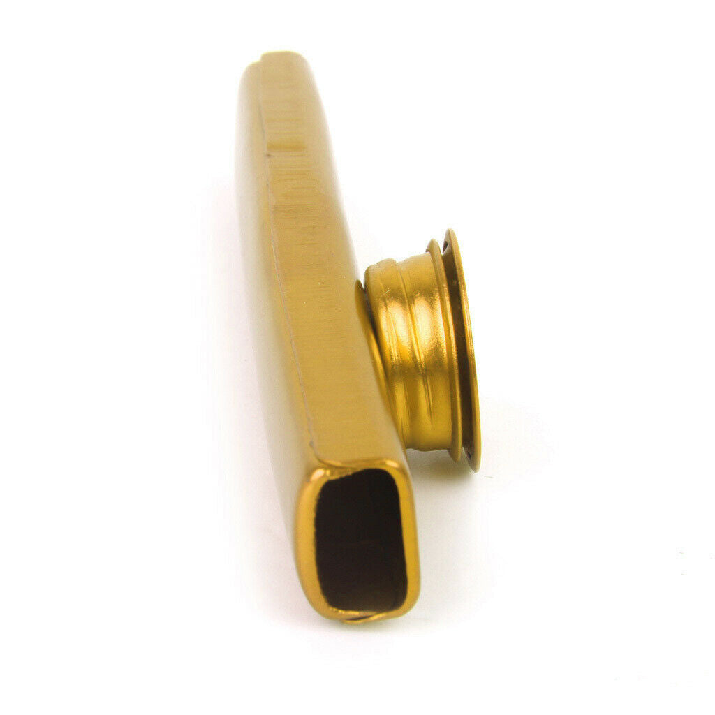 Musical Instrument Aluminium Alloy Kazoo with Diaphragm-Golden