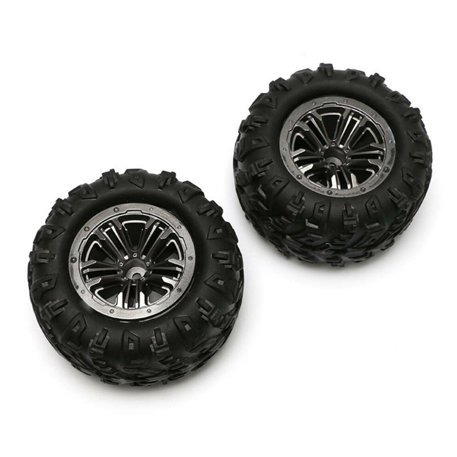 RC Car Rubber Tyres with Wheel Rims for Wltoys 12428 12423 1:12 RC Crawlers